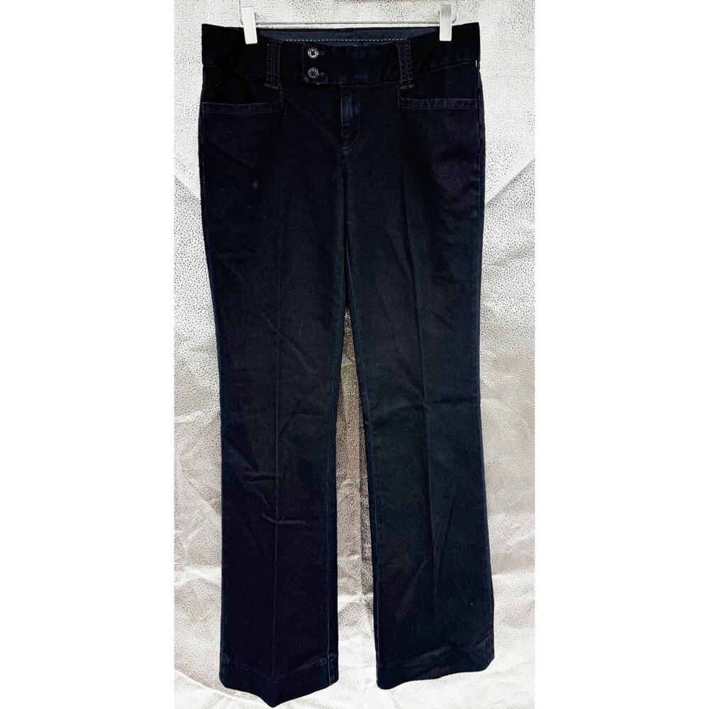 Banana‎ Republic The Sloan Fit Dark Wash Denim Trouser Fit Pants Career Womens 4